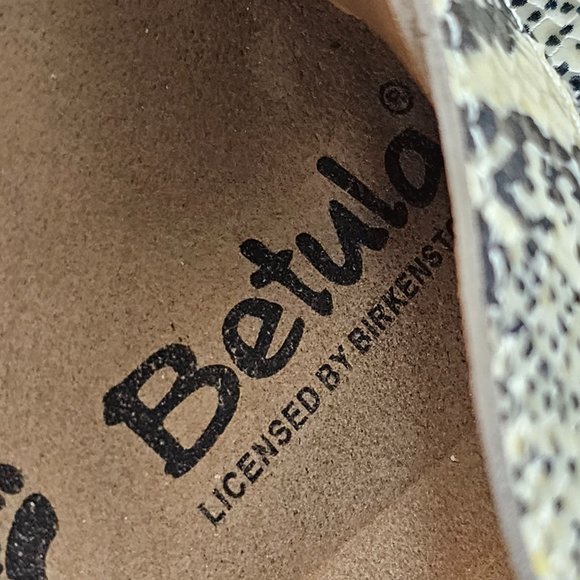 Birkenstock Sandals Snake Print Snakeskin Arizona Python Rhinestone Narrow. 8 - Picture 10 of 12